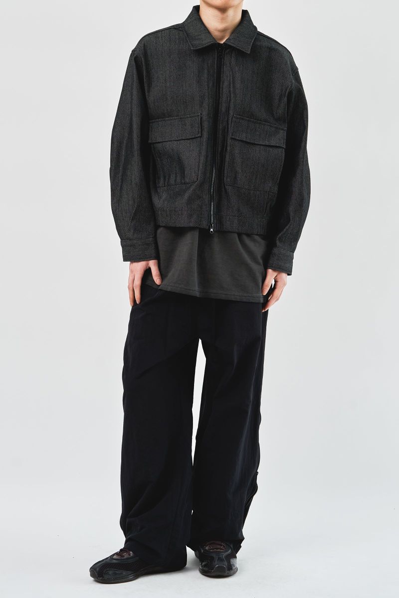 Mei Cropped Denim Jacket (2color)