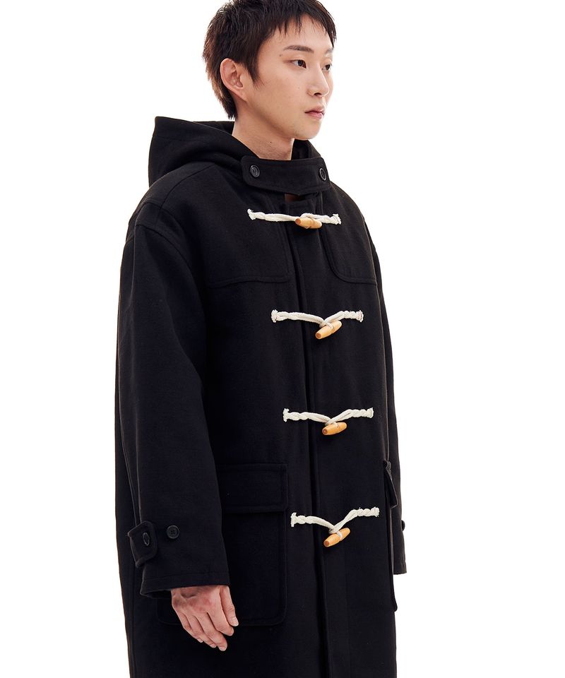 AB LONG DUFFLE COAT (BLACK)