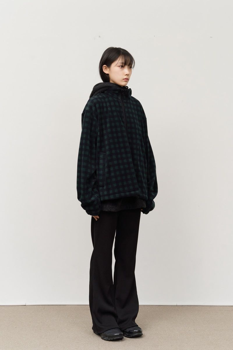 Dock Checked Fleece Zip Up