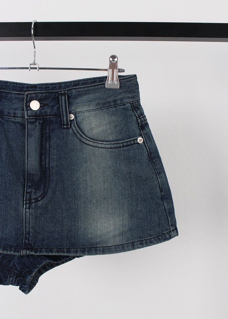 MINI SKIRT DENIM PANTS