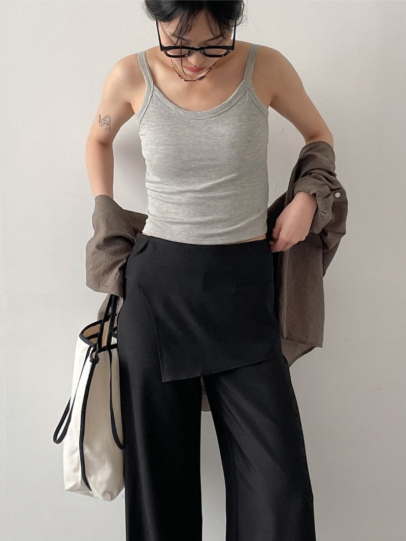 INCHANT ME(インチャントミー)の「Ribbed U-neck Bra Top Sleeveless(Tops)」