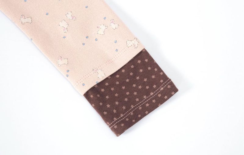 star rabbit long sleeve pink