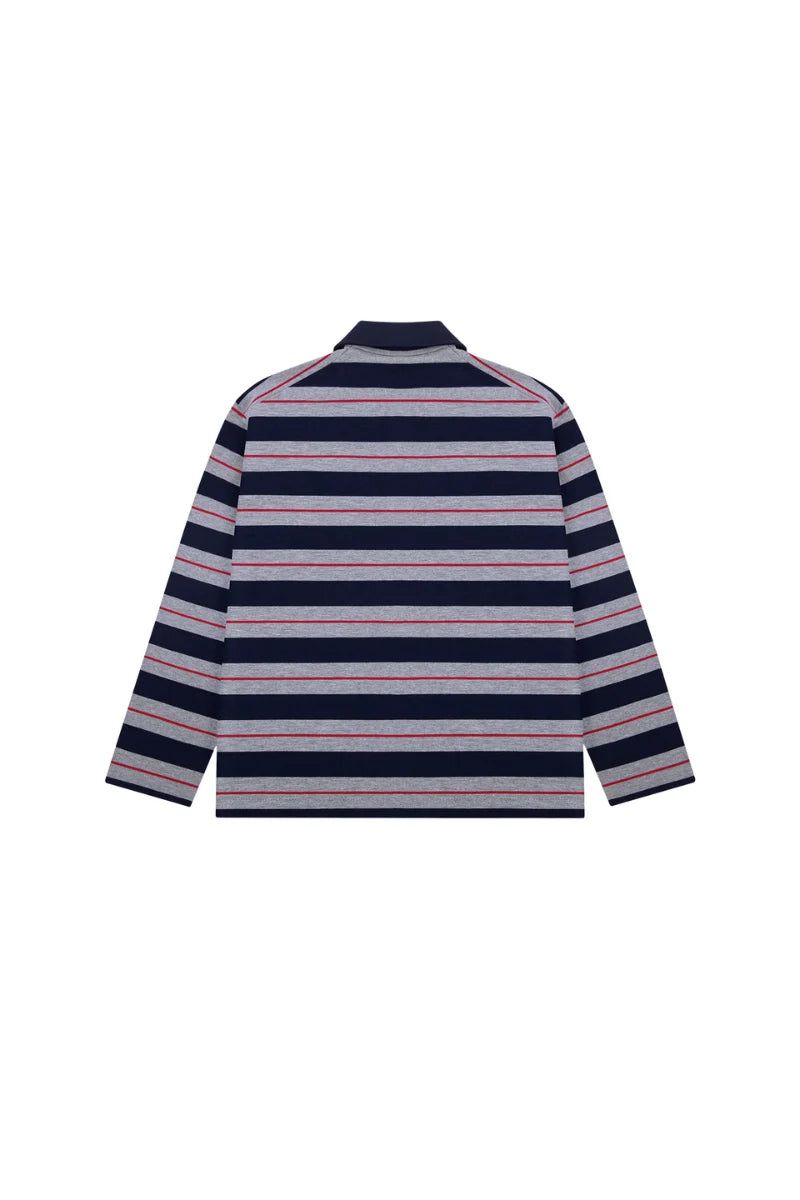 Heavyweight Striped Polo Tee