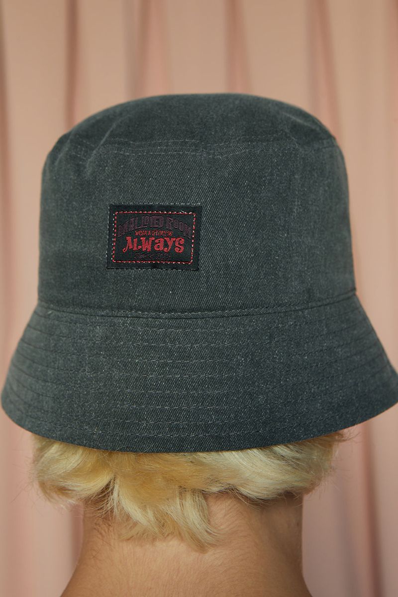 LOGO BUCKET HAT / CHARCOAL