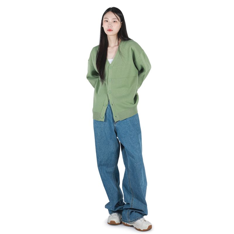 OVERSIZED CARDIGAN APPLE GREEN