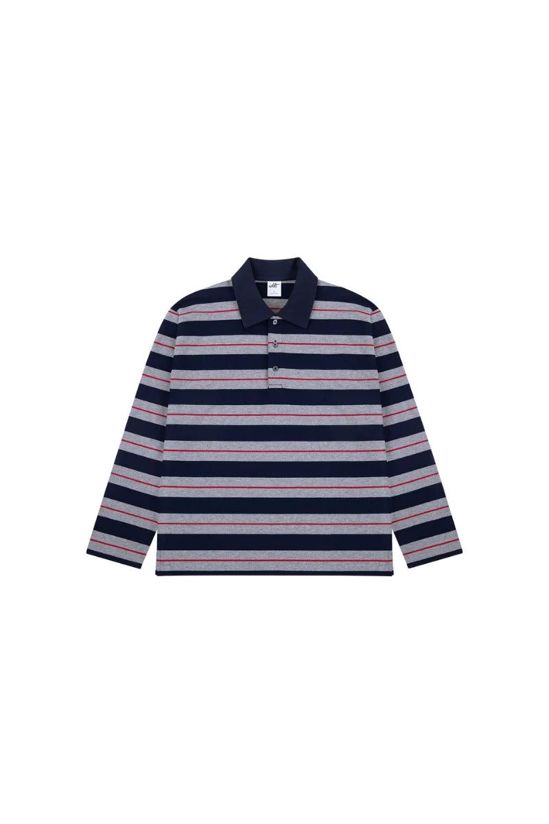 Heavyweight Striped Polo Tee