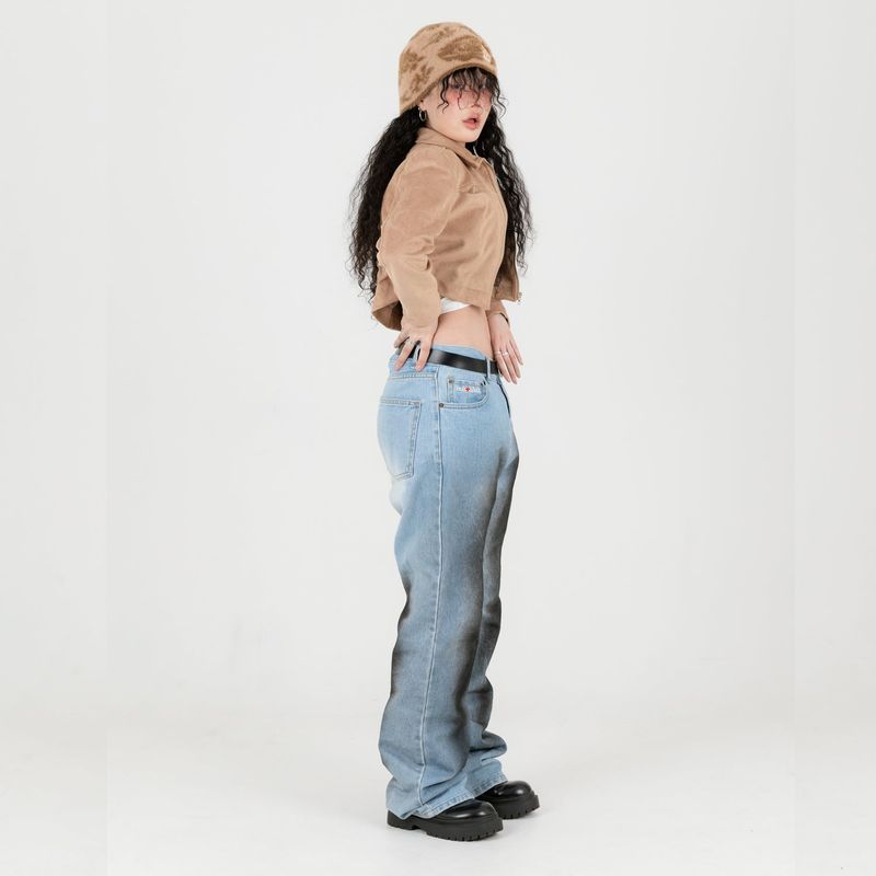 Black Leech Denim Pants