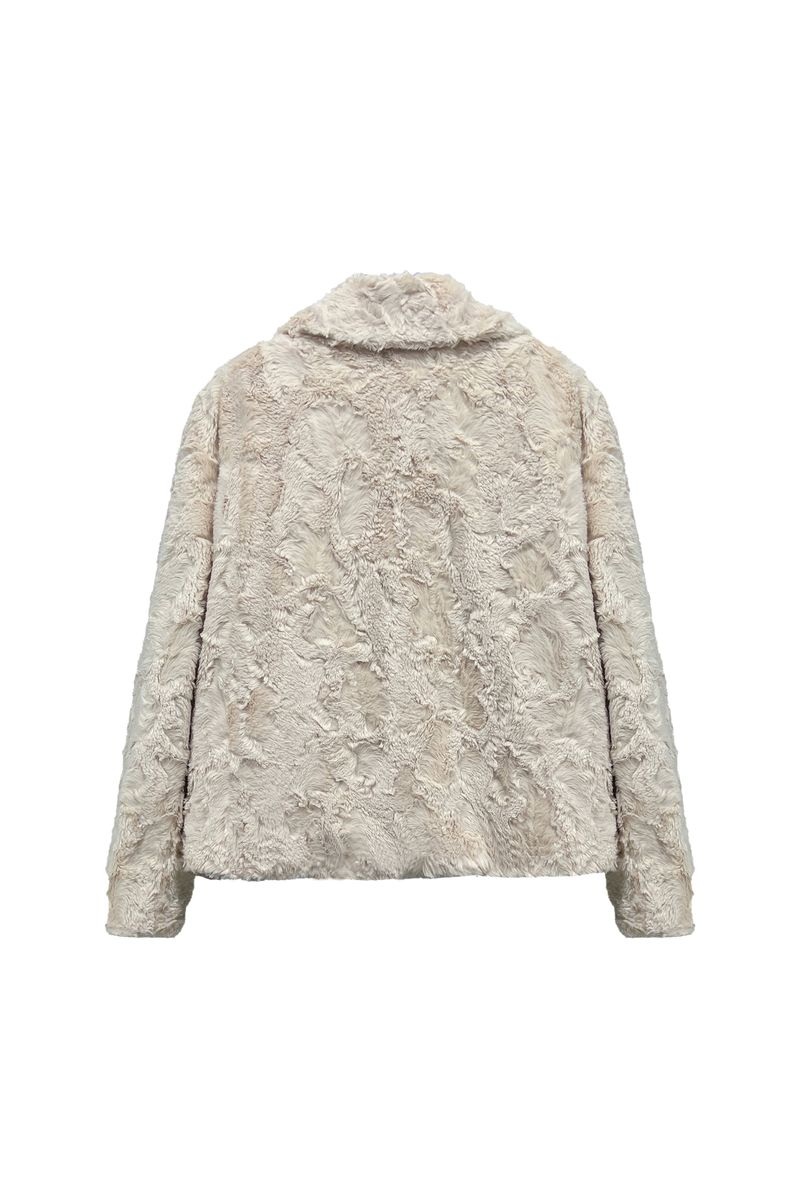 COZY FUR JACKET / BEIGE