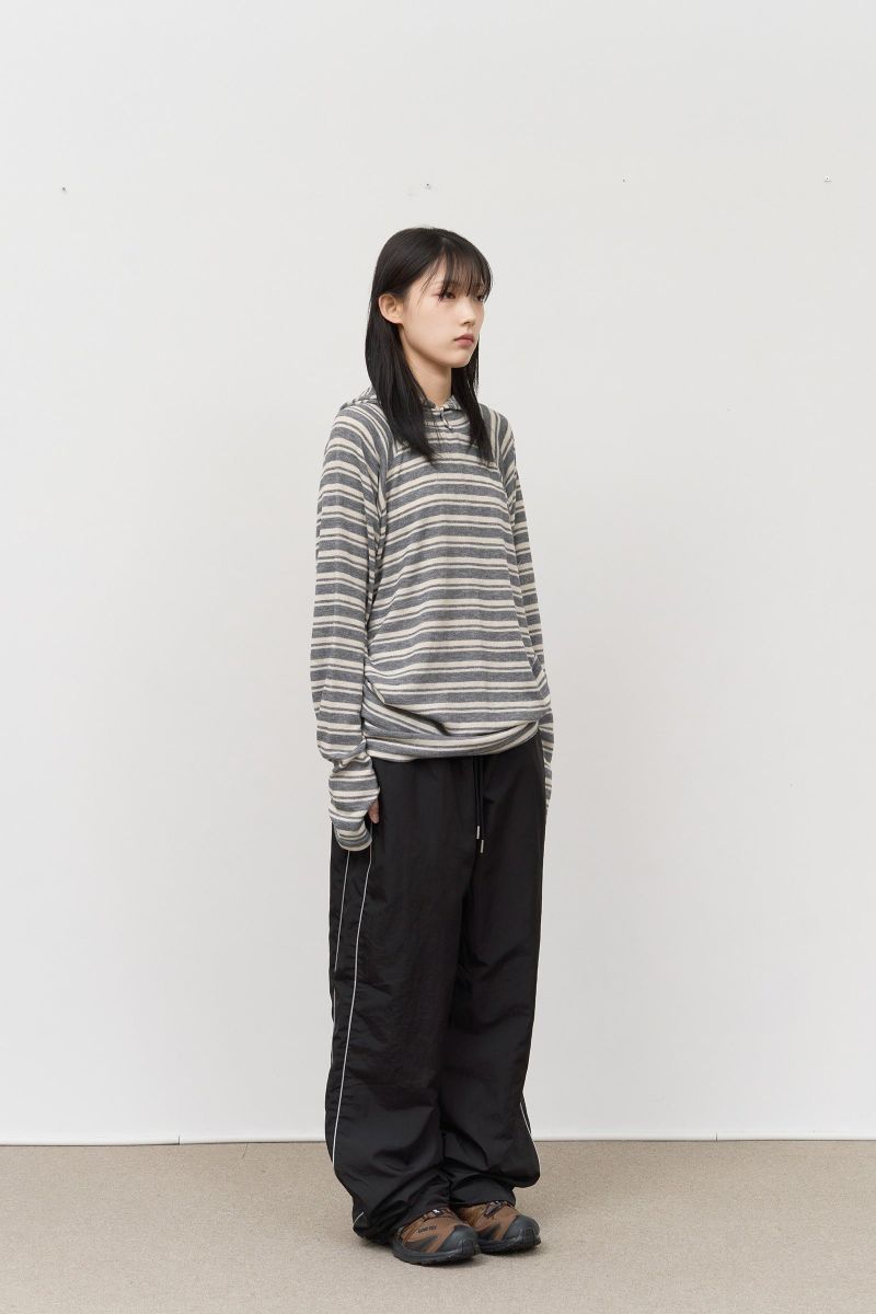 Su Striped Knitted Hoodie