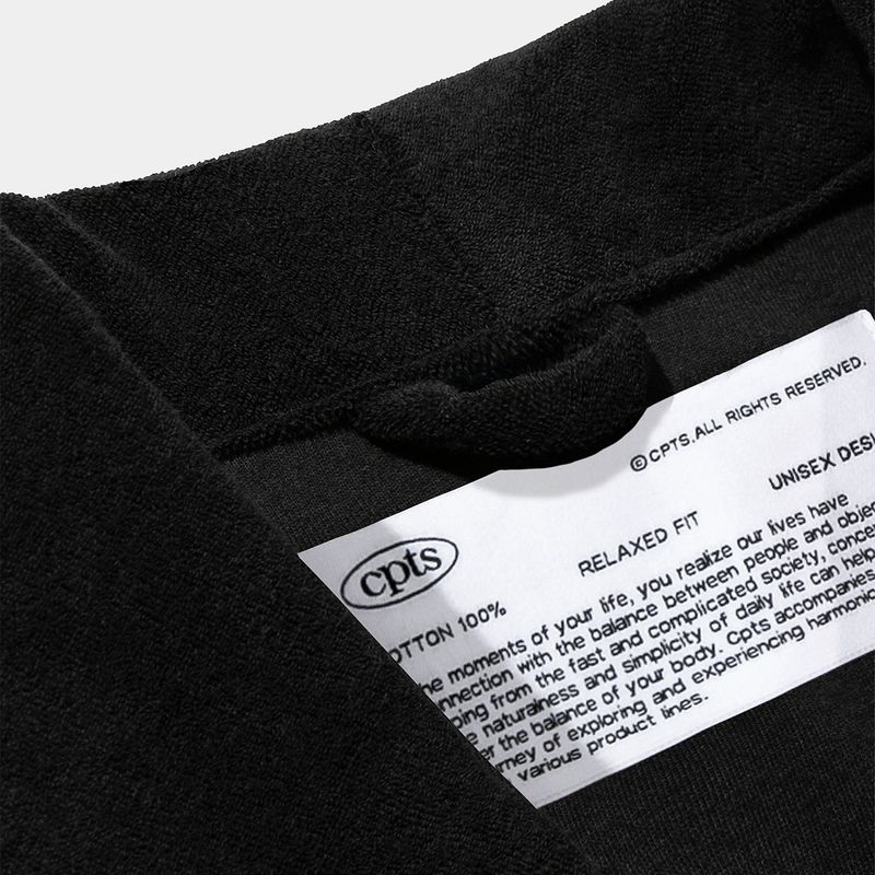COMFY TERRY ROBE_BLACK