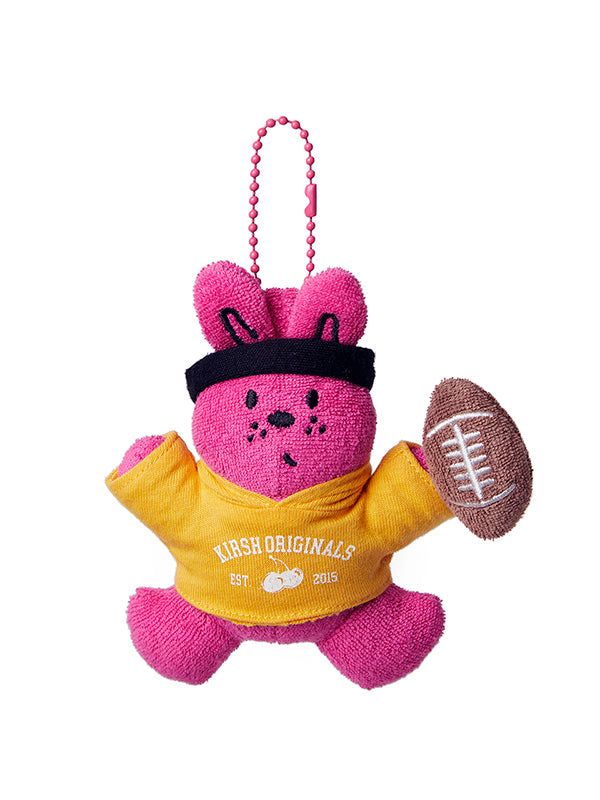 KIRSH（キルシー）の「WITTY BUNNY RUGBY PLAYER KEYRING [PINK]（Toys/Key Holders）」