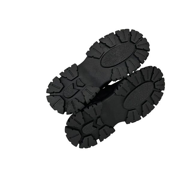 Suede Unbalance Platform Sole Boots