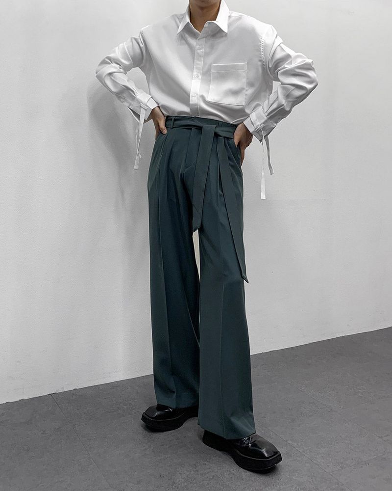 COZINESS（コジネス）の「FL Belted Side Banding Wide Slacks (4 colors)（Pants）」