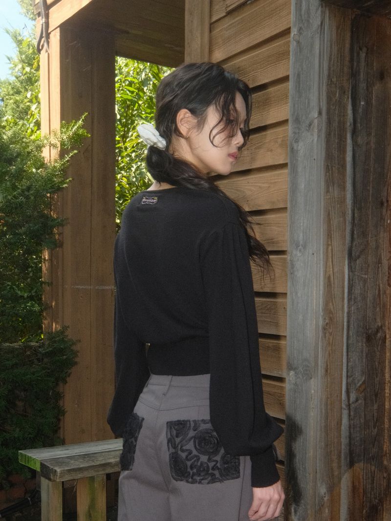Emma Puff Knit (Black)
