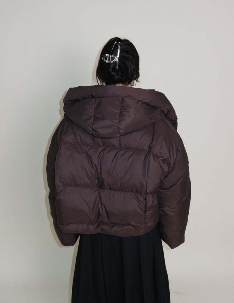 Out String Winter High-Neck Duck-Down Padded Jacket (Light Padded)