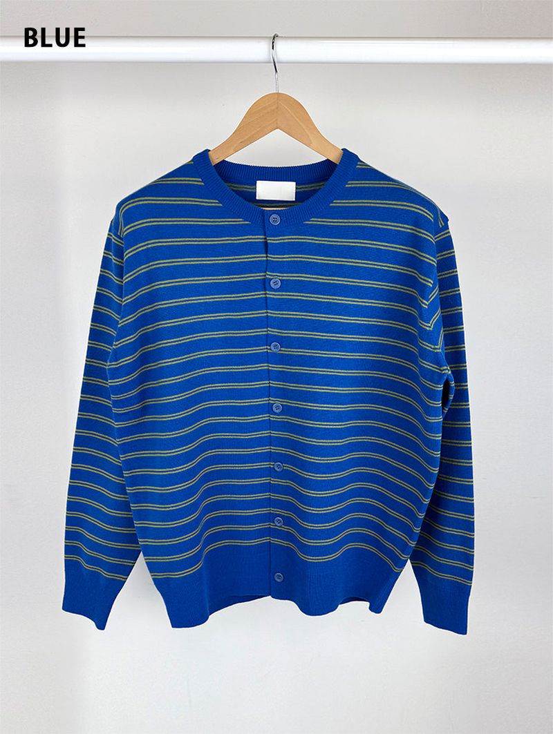 SS STRIPE CARDIGAN (3C)