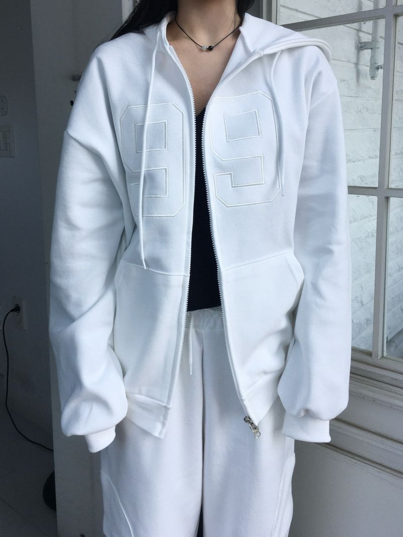 [SET] 99 Round Sweat Hoodie (3c)