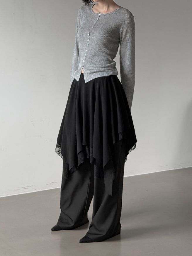 Softy Lace Layered Tiered Skirt
