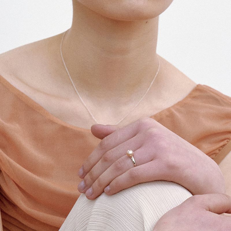 Polkadots Ring, Peach