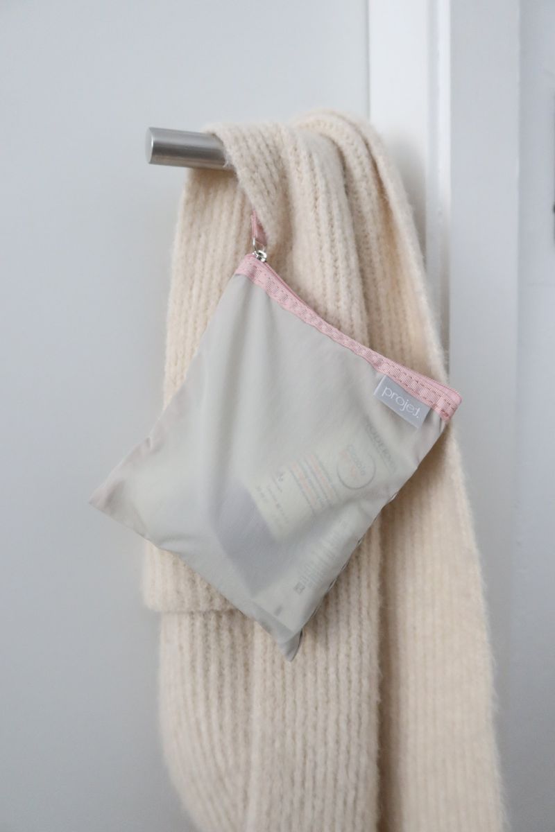 flat pouch (pink grey)