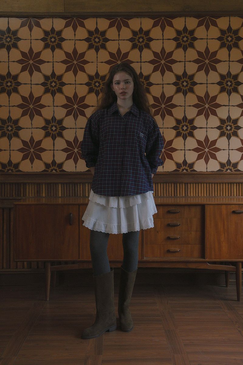 Bein check shirt_navy
