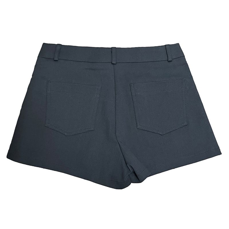 Modern Two Belt Button Bijou Short Pants