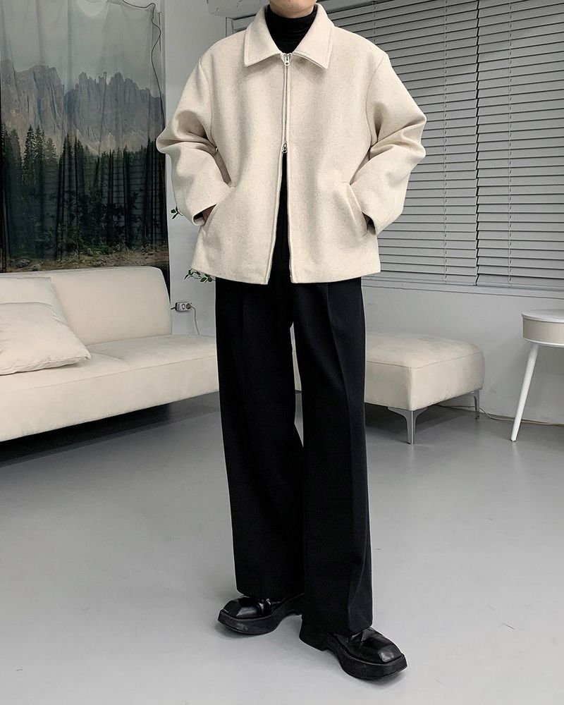 CH Napping Pintuck Wide Slacks (2 colors)