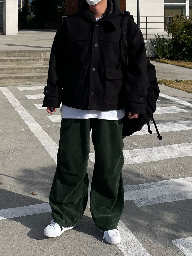 ADEL CORDUROY DOUBLE PINTUCK PANTS