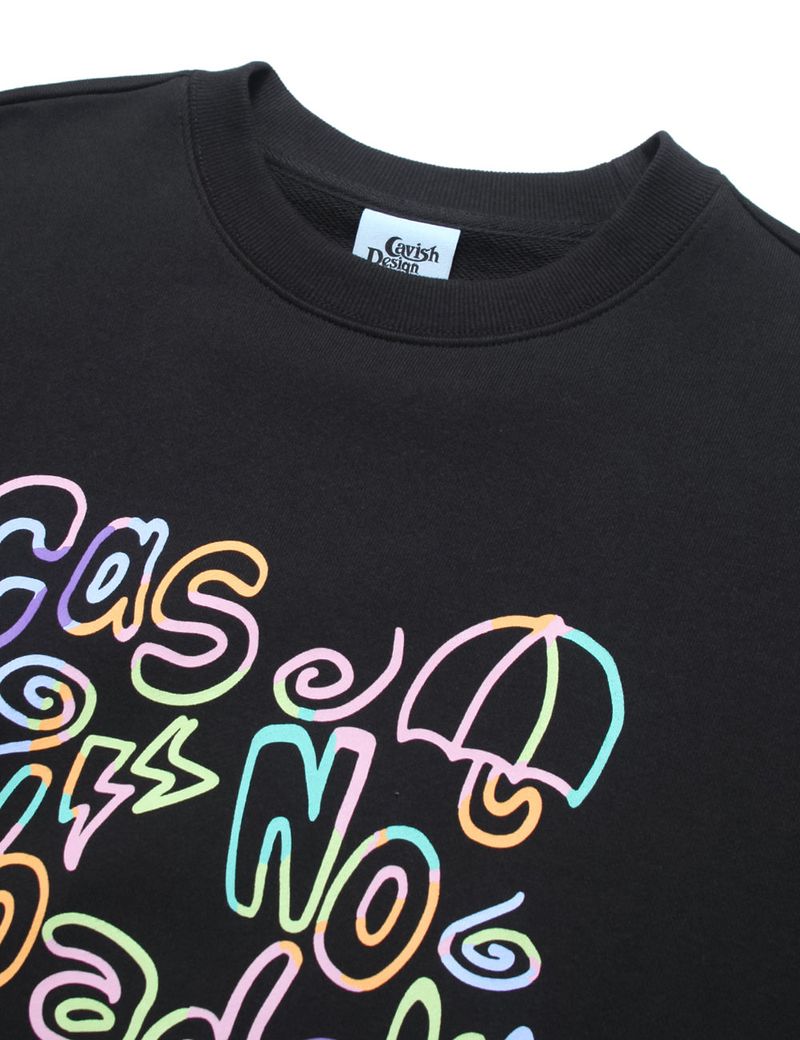 RAINBOW CRAYON SWEATSHIRT CHARCOAL(CV2CFUM466A)