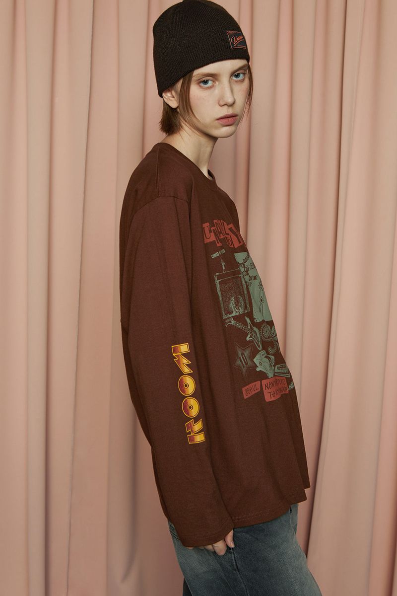 BAND LSV T SHIRT / BROWN