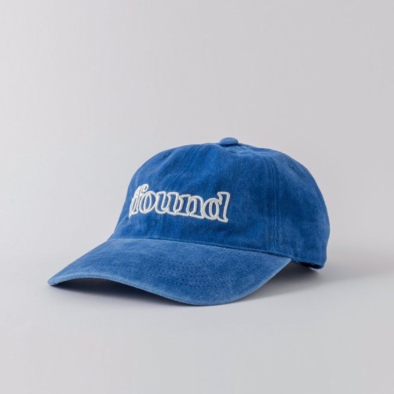 Human & Cat(ヒューマン&キャット)の「FFOUND2 VINTAGE STONE WASHED BALL CAP / BLUE(Hats)」