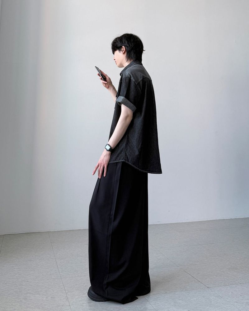 Romar Two-Tuck Wide Slacks