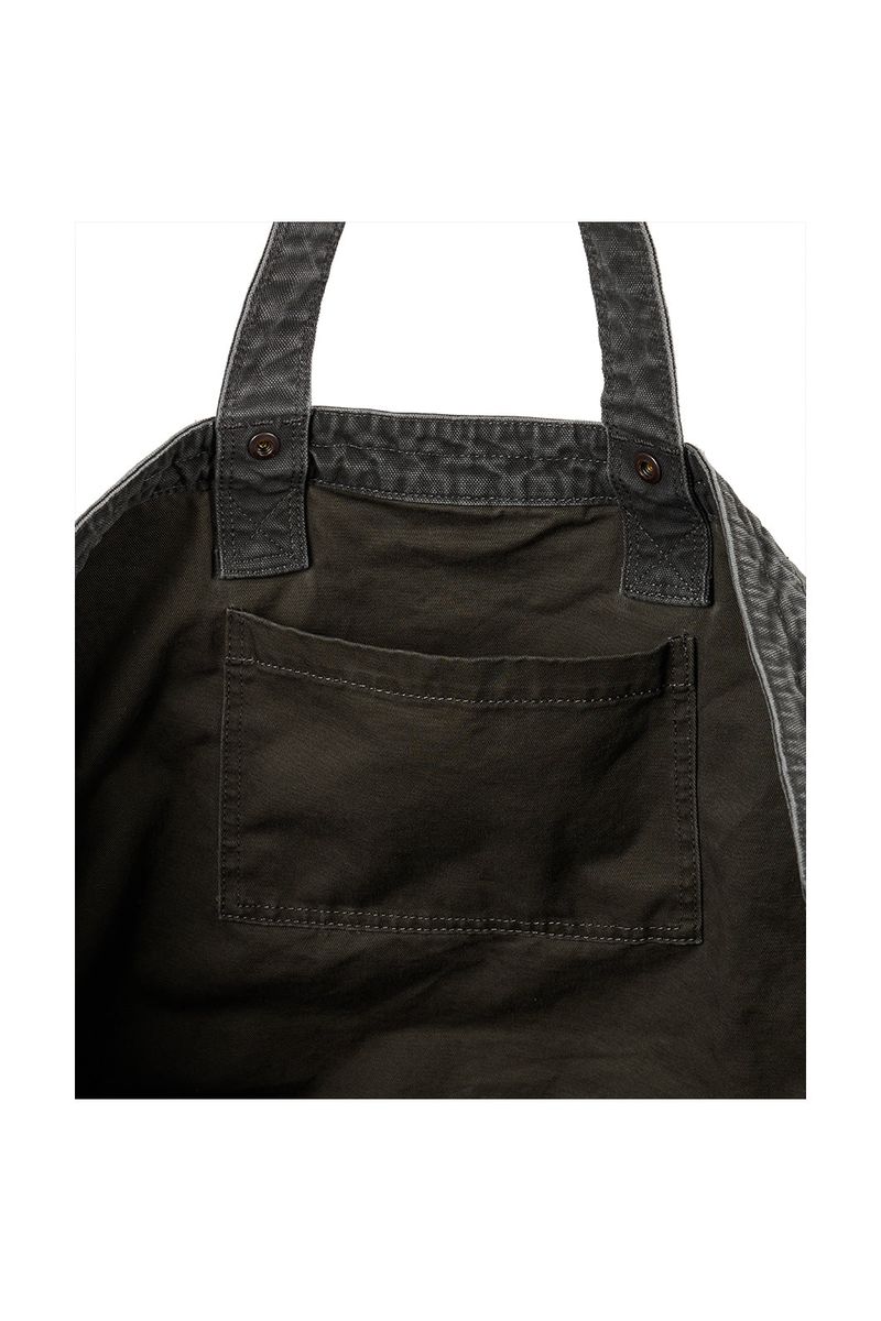 (BASE) VINTAGE MAXI TOTE BAG (CHARCOAL)