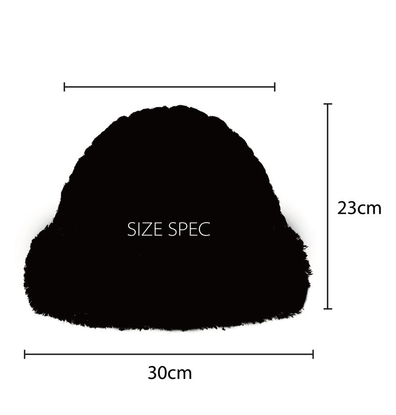 Eskimo Fakefur Beanie - Black