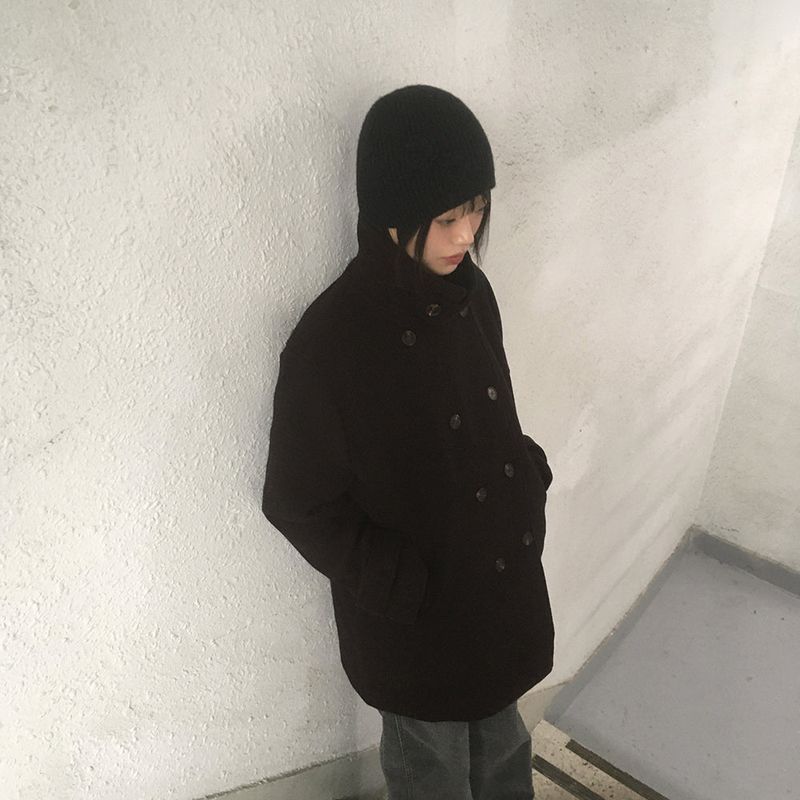 [MADE] Lonv High Neck Double Half Coat