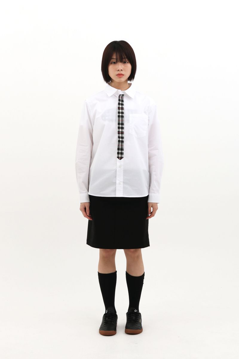  ROUX BASE SCHOOL TIE SHIRTS (WHITE)