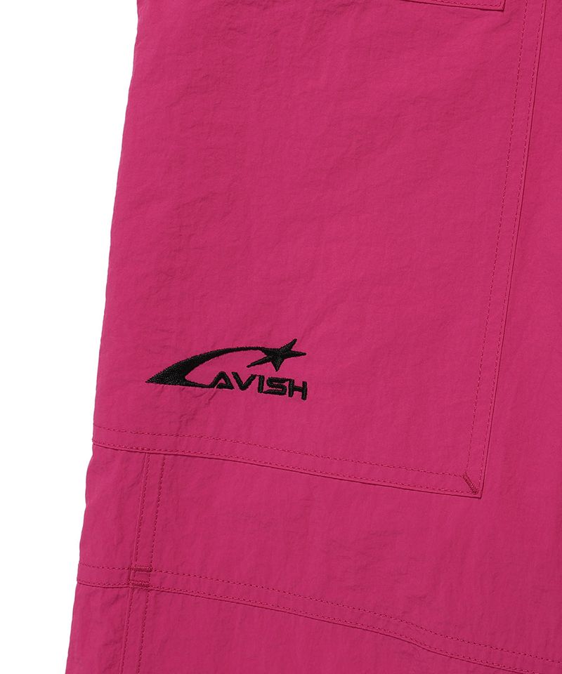 NYLON SPACE CARGO PANTS PINK(CV2ESUPA10A)