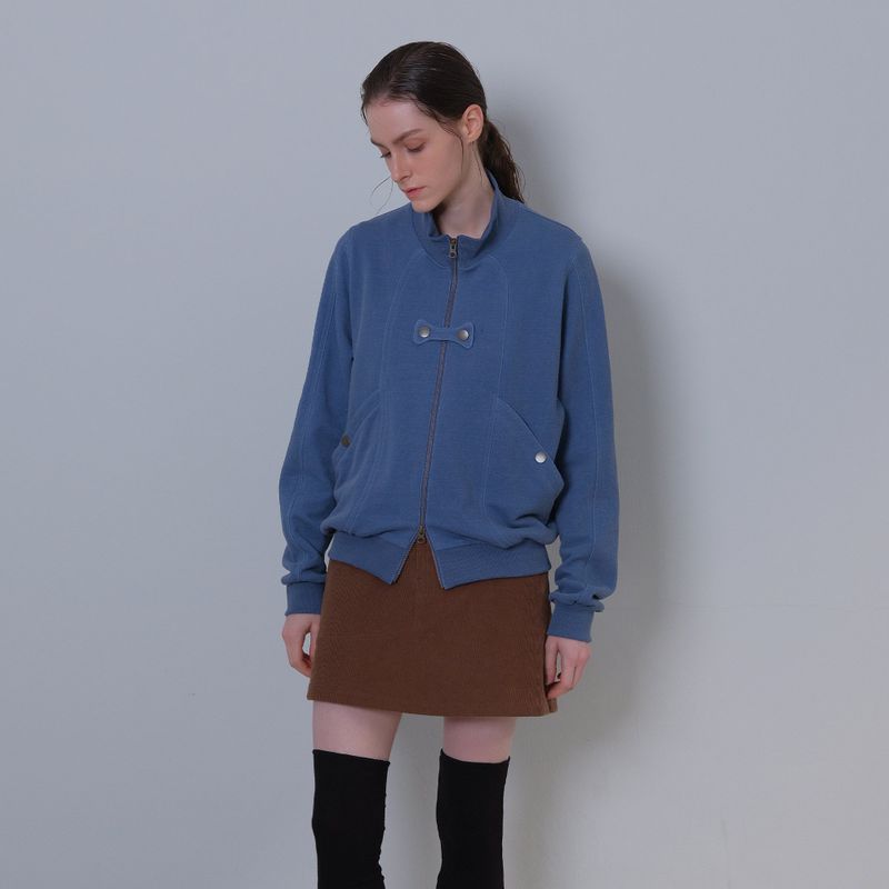 Brown Corduroy Patch Mini-Skirt