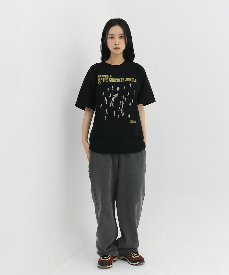 CONCRETE JUNGLE T-Shirt in Black