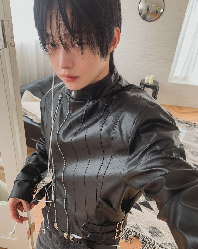 ジェロン ダイアゴナル ジッパー レザー ライダー ジャケット