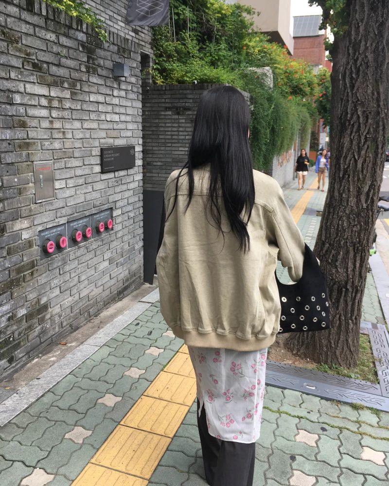 Flower chiffon skirt