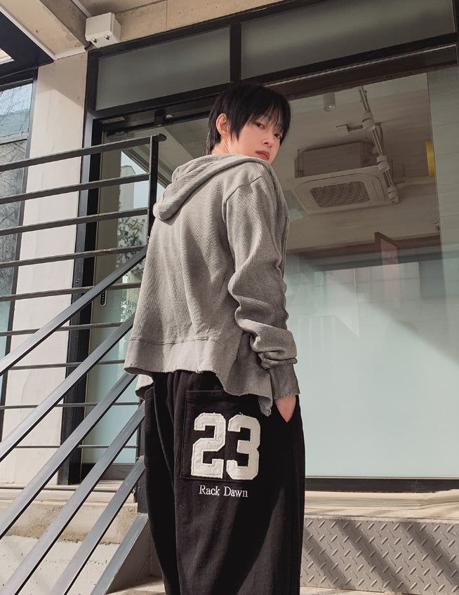 Luffy 23-embroidered wide sweatpants