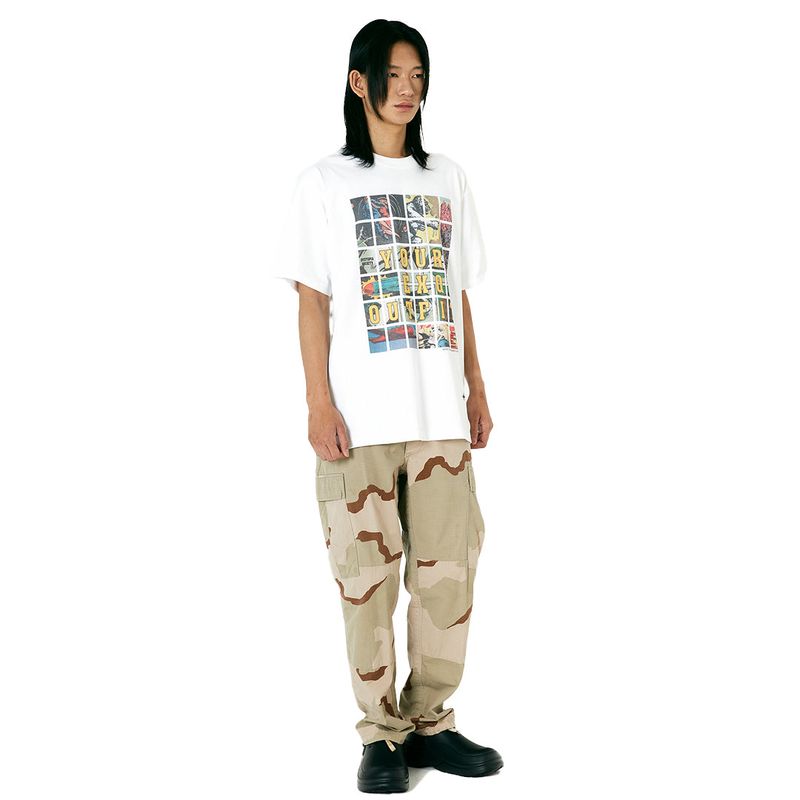 WHITE COMICS T-SHIRT