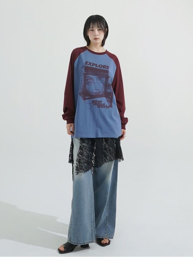 Explore raglan long sleeve t-shirt