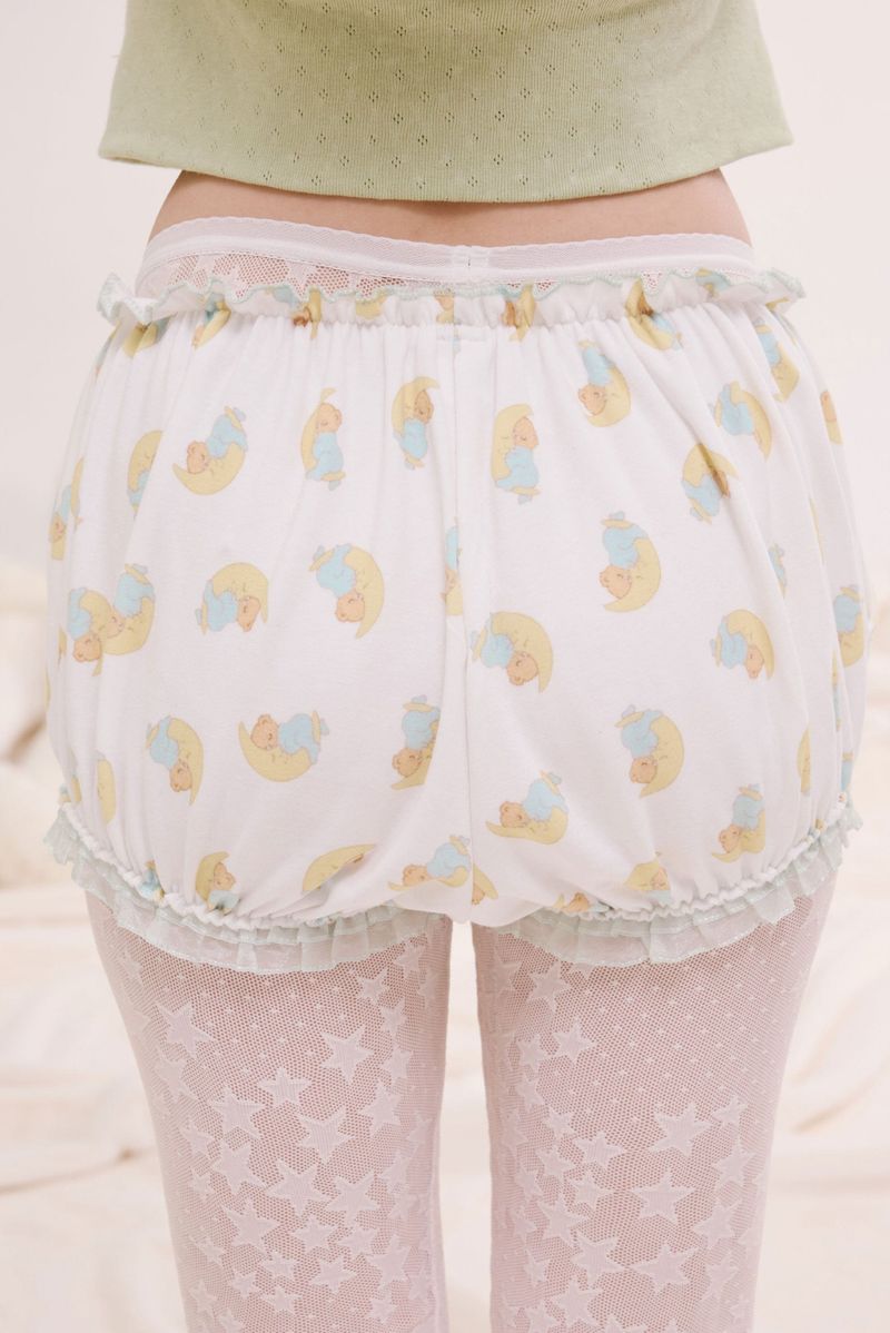 moon bear pumpkin shorts ivory