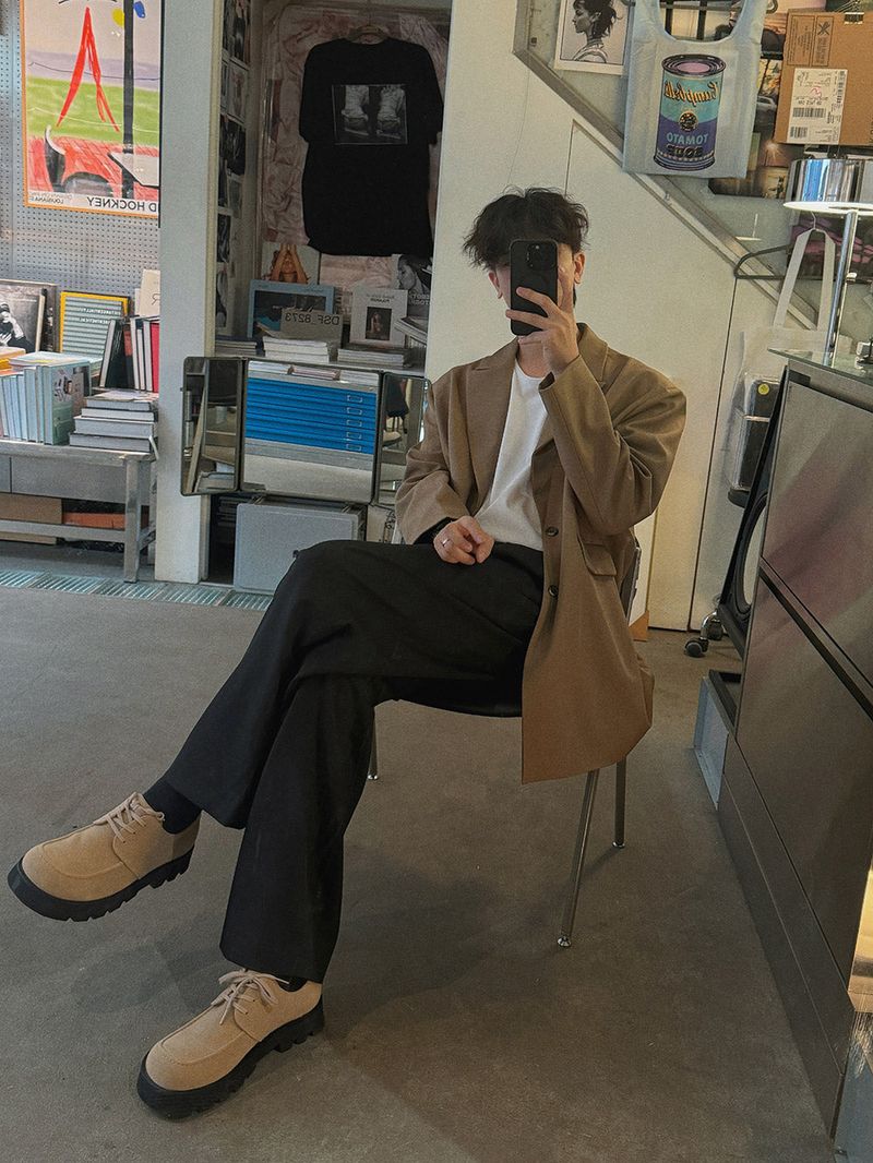 ASCLO Power Shoulder Blazer (3color)