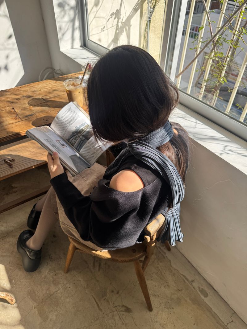 Denish Scarf - Charcoal