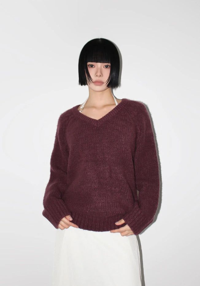 AAKE(アケ)の「DOWNY V-NECK KNIT(Tops)」