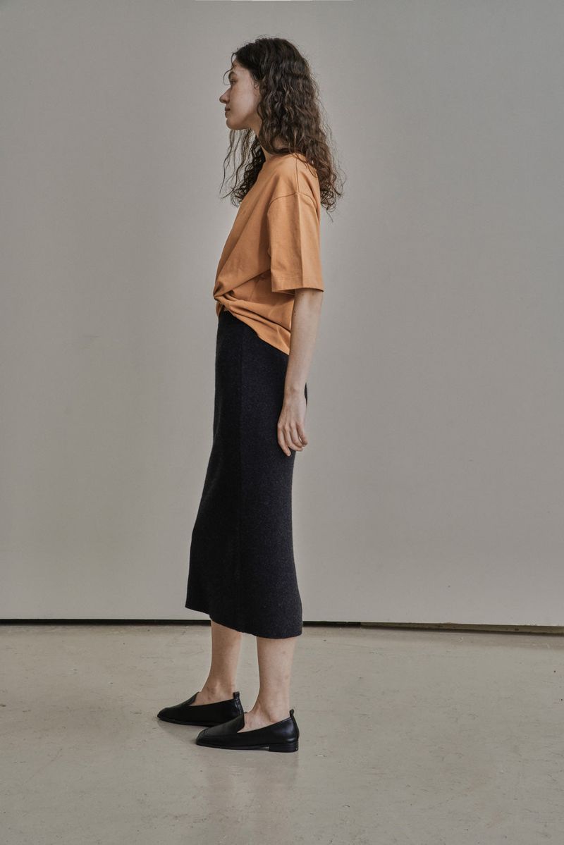 WOOL H SKIRT_CHARCOAL