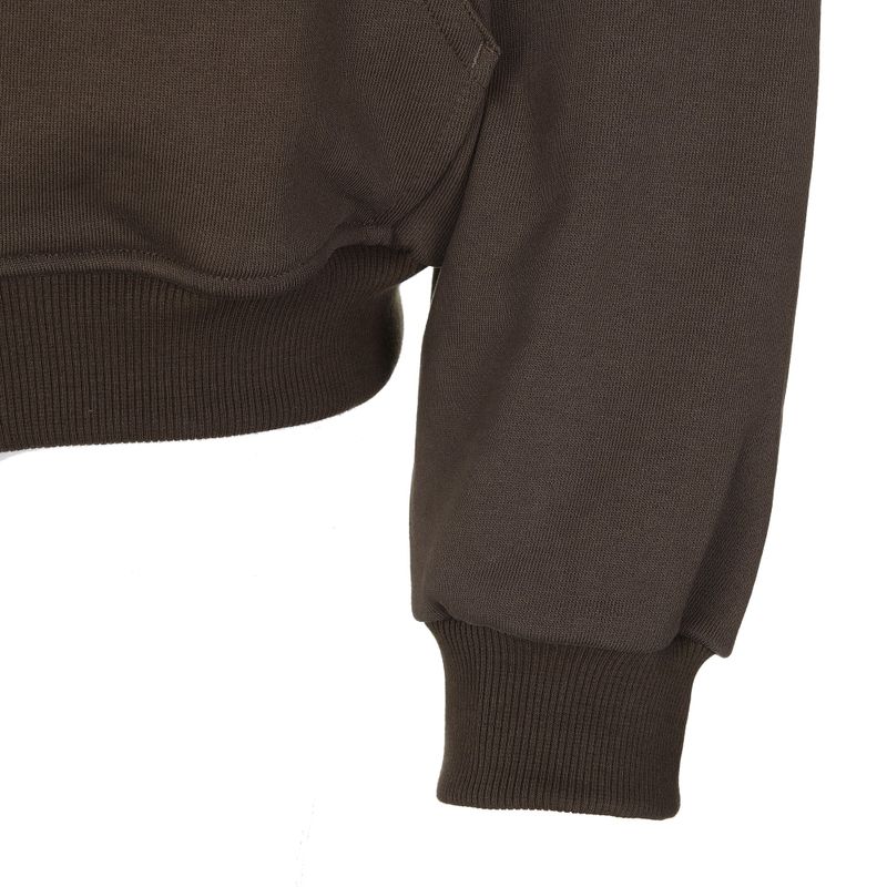 LAYERED STRING HOODIE ZIP-UP [BROWN]